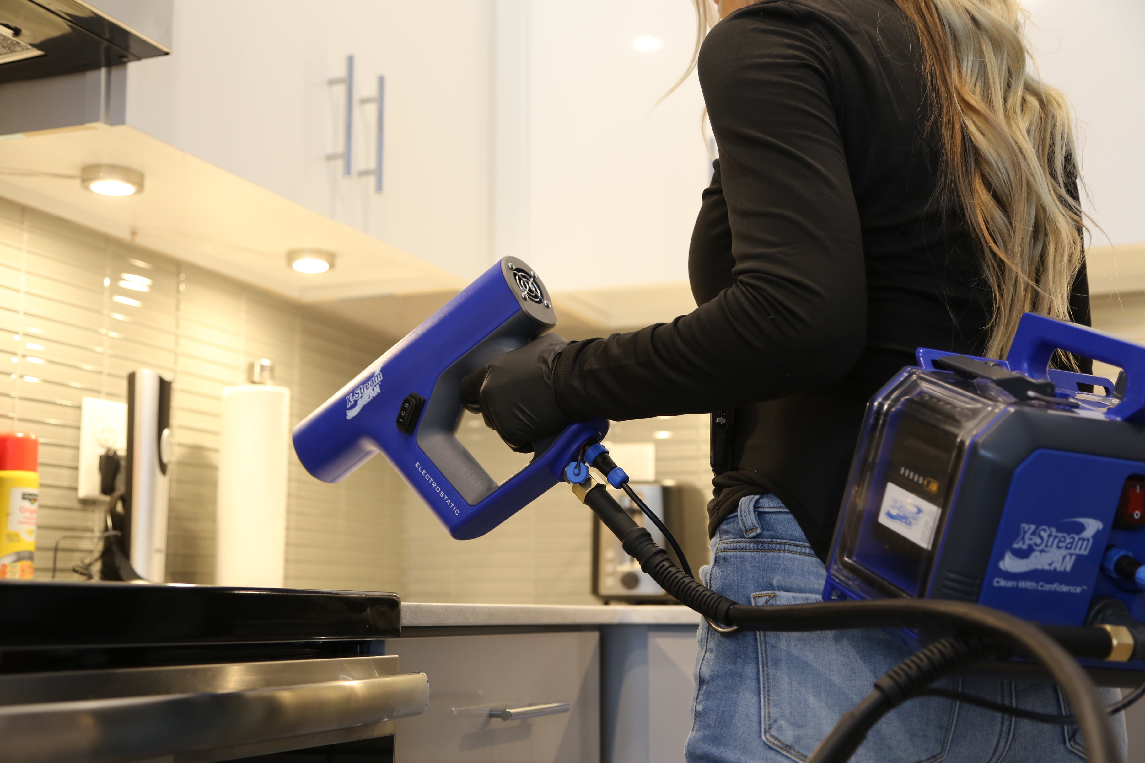 X-Stream Clean Volt 1-Liter Electrostatic Sprayer In kitchen